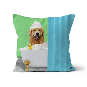 The Bath Tub: Custom Pet Pillow - Paw & Glory - Dog Portraits - Pet Portraits