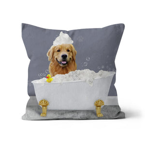 The Bath Tub: Custom Pet Pillow - Paw & Glory - Dog Portraits - Pet Portraits