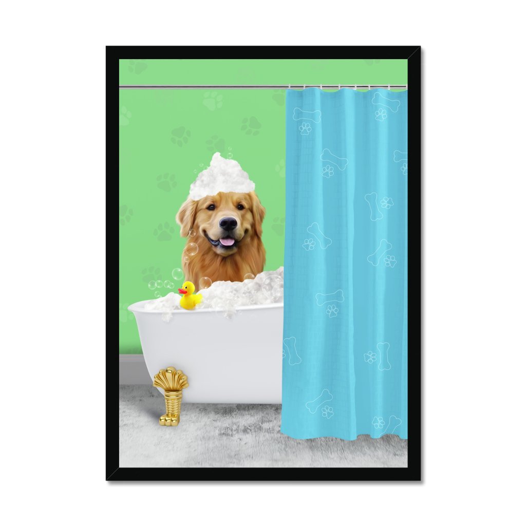 The Bath Tub: Custom Pet Portrait - Paw & Glory - Dog Portraits - Pet Portraits