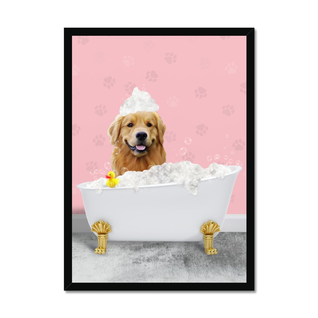 The Bath Tub: Custom Pet Portrait - Paw & Glory - Dog Portraits - Pet Portraits