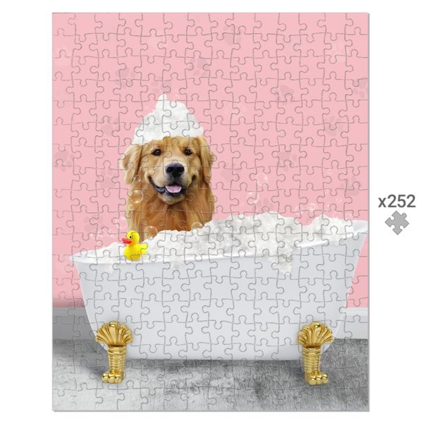 The Bath Tub: Custom Pet Puzzle - Paw & Glory - Dog Portraits - Pet Portraits