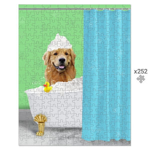 The Bath Tub: Custom Pet Puzzle - Paw & Glory - Dog Portraits - Pet Portraits