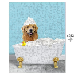 The Bath Tub: Custom Pet Puzzle - Paw & Glory - Dog Portraits - Pet Portraits