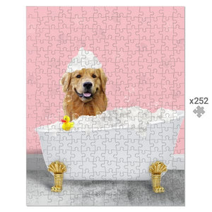 The Bath Tub: Custom Pet Puzzle - Paw & Glory - #pet portraits# - #dog portraits# - #pet portraits uk#