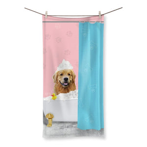 The Bath Tub: Custom Pet Towel - Paw & Glory - Dog Portraits - Pet Portraits