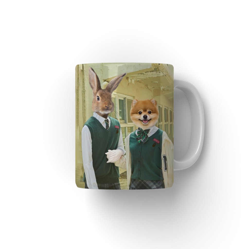 The Best Friends (All Of Us Are Dead Inspired): Custom Pet Coffee Mug - Paw & Glory - Dog Portraits - Pet Portraits