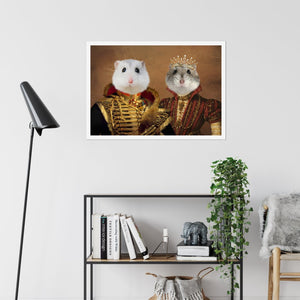 The Betrothed: Animal Art Poster - Paw & Glory - Dog Portraits - Pet Portraits