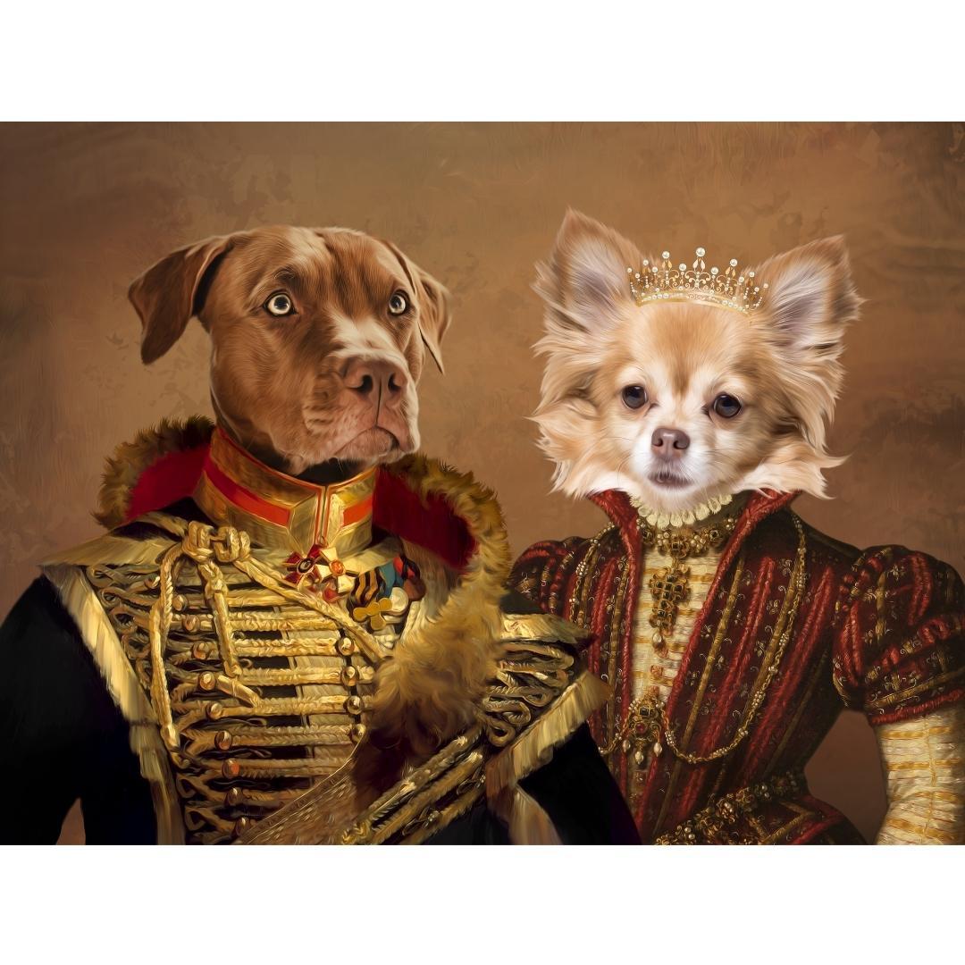 The Betrothed: Custom Digital Download Pet Portrait - Paw & Glory - Dog Portraits - Pet Portraits