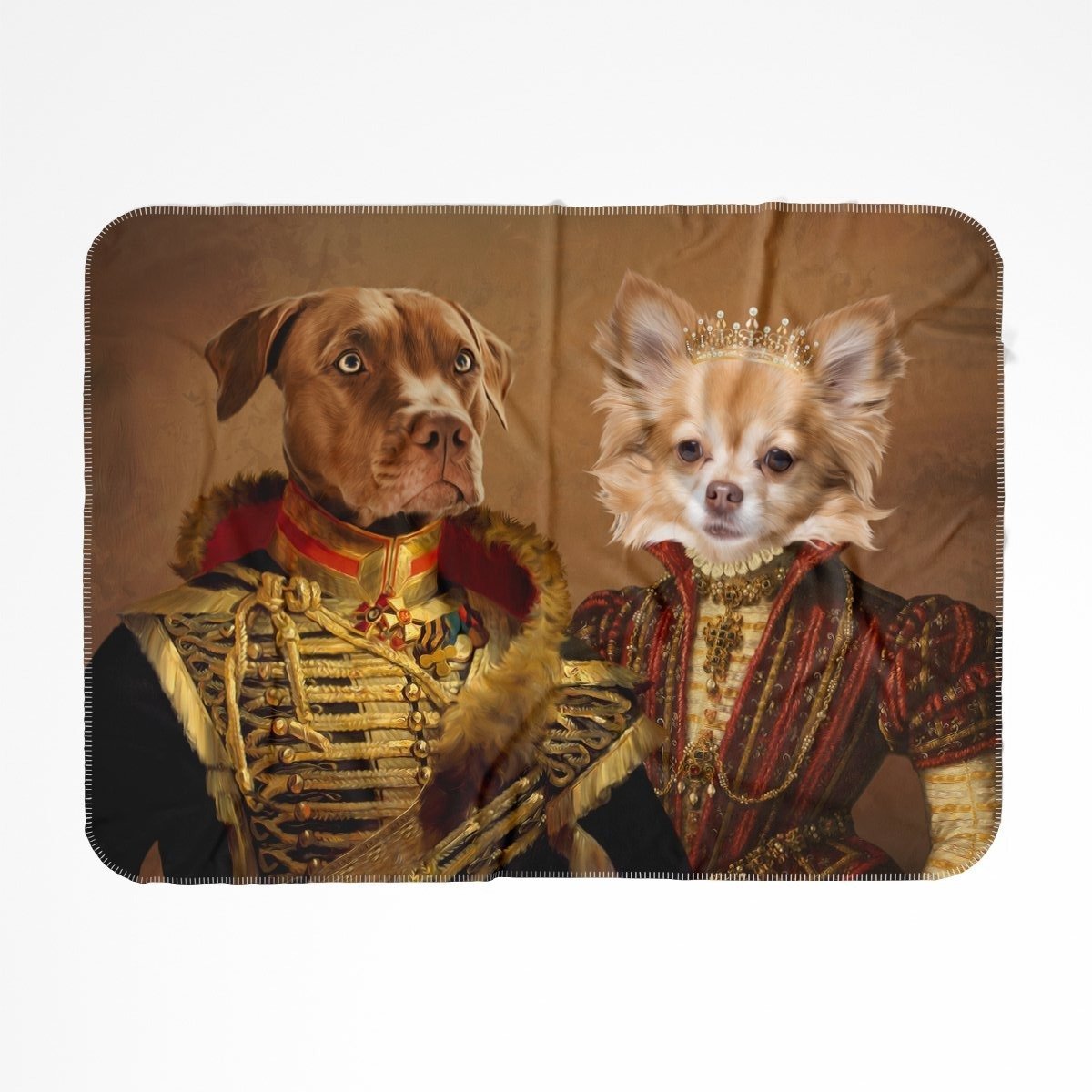 The Betrothed: Custom Pet Blanket - Paw & Glory - Dog Portraits - Pet Portraits