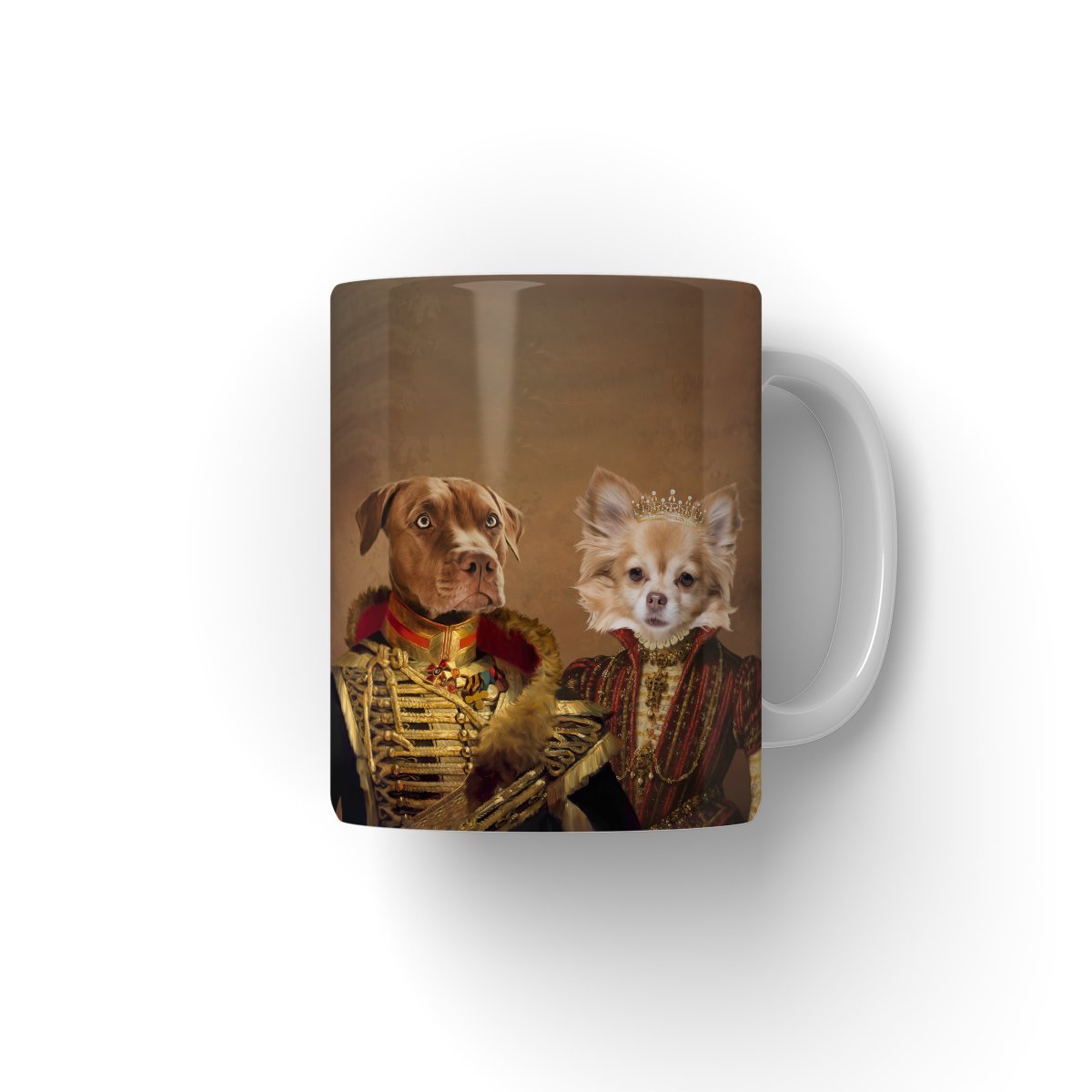 The Betrothed: Custom Pet Coffee Mug - Paw & Glory - Dog Portraits - Pet Portraits