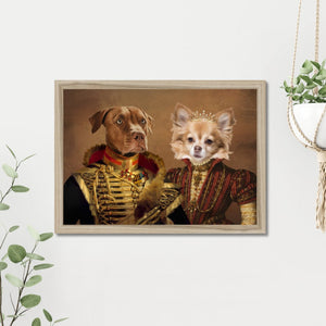 The Betrothed: Custom Pet Portrait - Paw & Glory - Dog Portraits - Pet Portraits