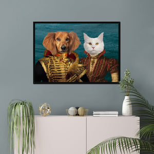 The Betrothed: Custom Pet Portrait - Paw & Glory - Dog Portraits - Pet Portraits