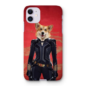 The Black Widow: Custom Pet Phone Case - Paw & Glory - Dog Portraits - Pet Portraits