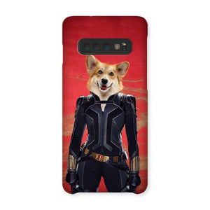 The Black Widow: Custom Pet Phone Case - Paw & Glory - Dog Portraits - Pet Portraits