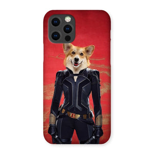 The Black Widow: Custom Pet Phone Case - Paw & Glory - Dog Portraits - Pet Portraits