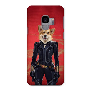 The Black Widow: Custom Pet Phone Case - Paw & Glory - Dog Portraits - Pet Portraits