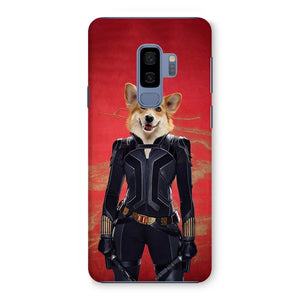 The Black Widow: Custom Pet Phone Case - Paw & Glory - Dog Portraits - Pet Portraits