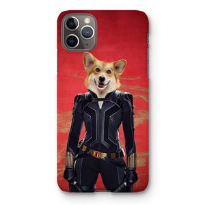 The Black Widow: Custom Pet Phone Case - Paw & Glory - Dog Portraits - Pet Portraits