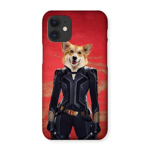 The Black Widow: Custom Pet Phone Case - Paw & Glory - Dog Portraits - Pet Portraits