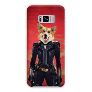 The Black Widow: Custom Pet Phone Case - Paw & Glory - Dog Portraits - Pet Portraits