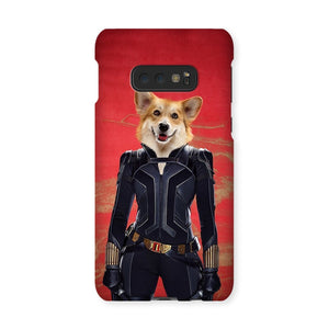 The Black Widow: Custom Pet Phone Case - Paw & Glory - Dog Portraits - Pet Portraits