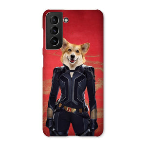 The Black Widow: Custom Pet Phone Case - Paw & Glory - Dog Portraits - Pet Portraits