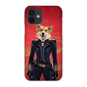 The Black Widow: Custom Pet Phone Case - Paw & Glory - Dog Portraits - Pet Portraits