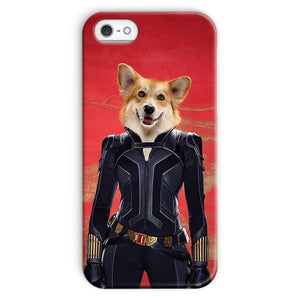 The Black Widow: Custom Pet Phone Case - Paw & Glory - Dog Portraits - Pet Portraits