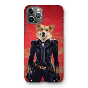 The Black Widow: Custom Pet Phone Case - Paw & Glory - Dog Portraits - Pet Portraits