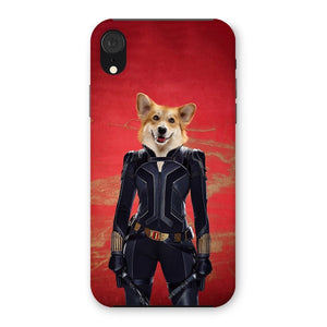 The Black Widow: Custom Pet Phone Case - Paw & Glory - Dog Portraits - Pet Portraits