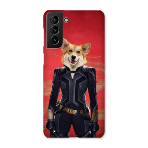 The Black Widow: Custom Pet Phone Case - Paw & Glory - Dog Portraits - Pet Portraits