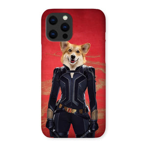 The Black Widow: Custom Pet Phone Case - Paw & Glory - Dog Portraits - Pet Portraits