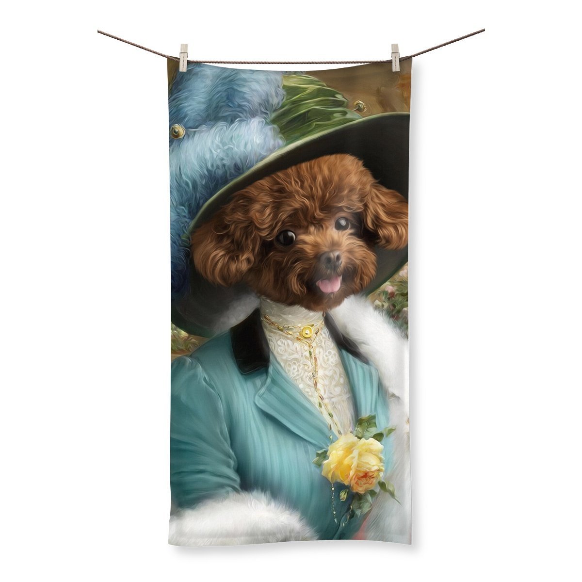 The Bluebell: Custom Pet Towel - Paw & Glory - Dog Portraits - Pet Portraits