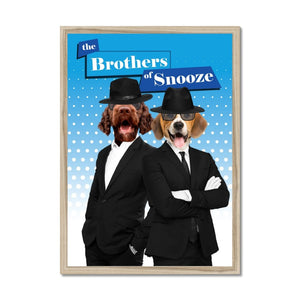 The Blues Brothers: Custom Pet Portrait - Paw & Glory - Dog Portraits - Pet Portraits