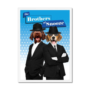 The Blues Brothers: Custom Pet Portrait - Paw & Glory - Dog Portraits - Pet Portraits