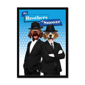 The Blues Brothers: Custom Pet Portrait - Paw & Glory - Dog Portraits - Pet Portraits