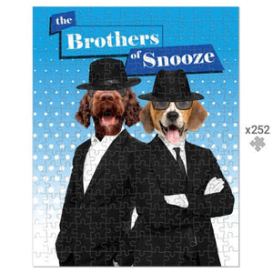 The Blues Brothers: Custom Pet Puzzle - Paw & Glory - Dog Portraits - Pet Portraits