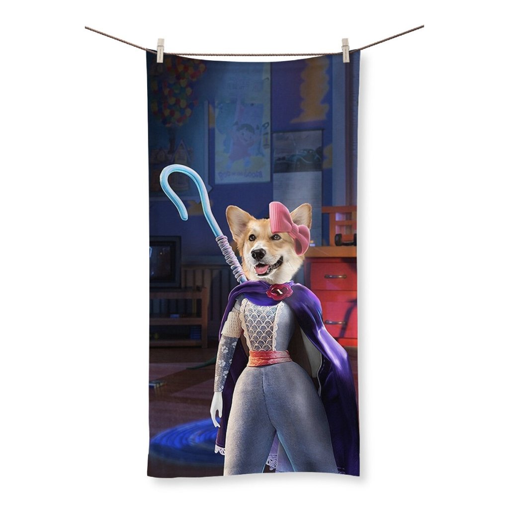 The Bo Peep (Toy Story Inspired): Custom Pet Towel - Paw & Glory - Dog Portraits - Pet Portraits