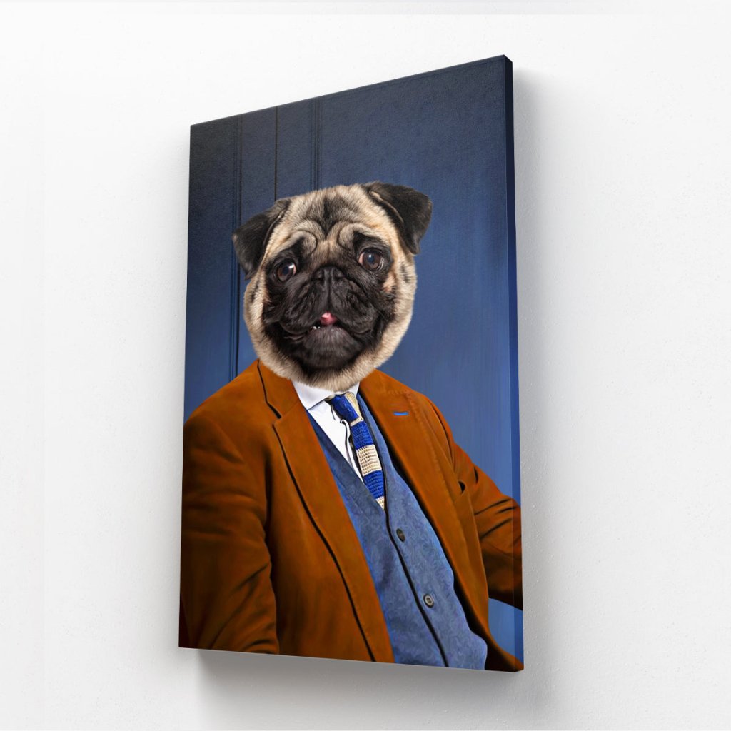 The Boicey (Only Fools & Horses Inspired): Custom Pet Canvas - Paw & Glory - Dog Portraits - Pet Portraits