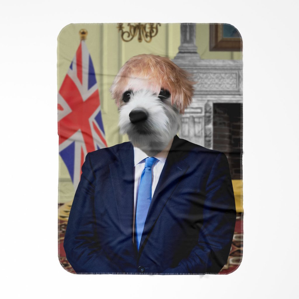 The Boris (Boris Johnson Inspired): Custom Pet Blanket - Paw & Glory - Dog Portraits - Pet Portraits