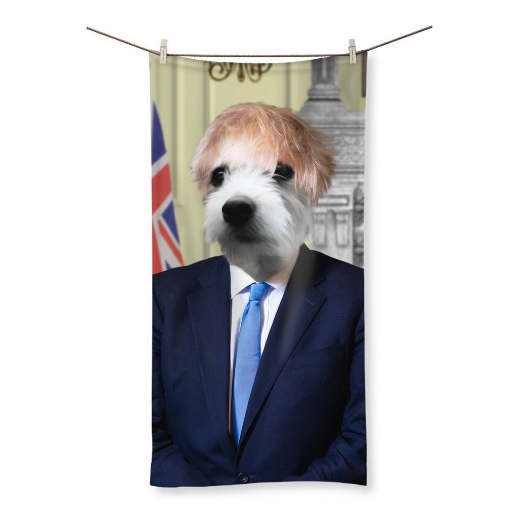 The Boris (Boris Johnson Inspired): Custom Pet Towel - Paw & Glory - Dog Portraits - Pet Portraits