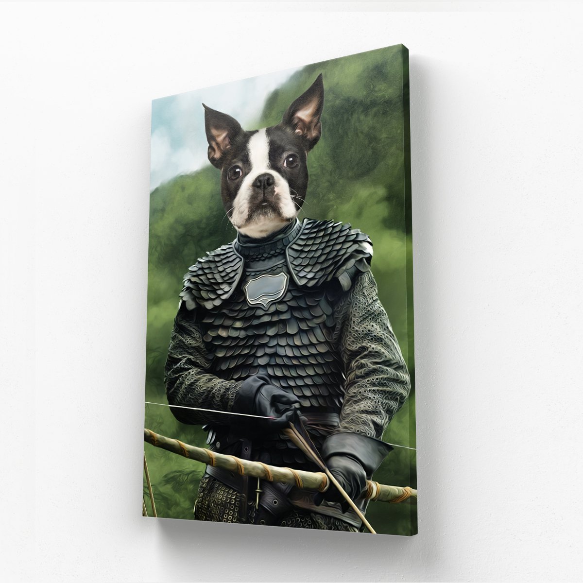 The Bowman (GOT Inspired): Custom Pet Canvas - Paw & Glory - Dog Portraits - Pet Portraits