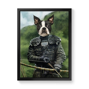 The Bowman (GOT Inspired): Custom Pet Canvas - Paw & Glory - Dog Portraits - Pet Portraits