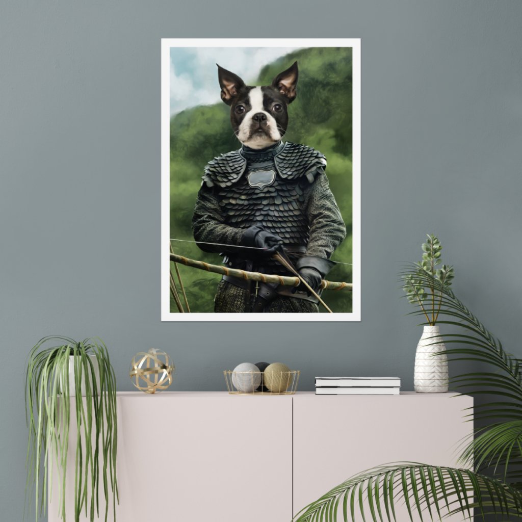 The Bowman (GOT Inspired): Custom Pet Poster - Paw & Glory - Dog Portraits - Pet Portraits