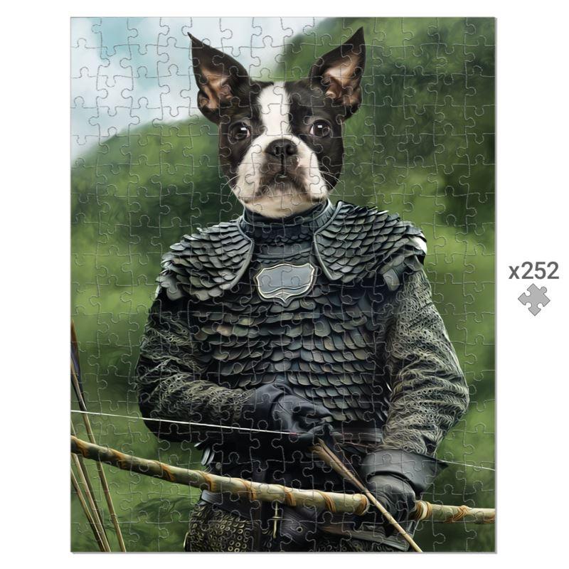 The Bowman (GOT Inspired): Custom Pet Puzzle - Paw & Glory - Dog Portraits - Pet Portraits