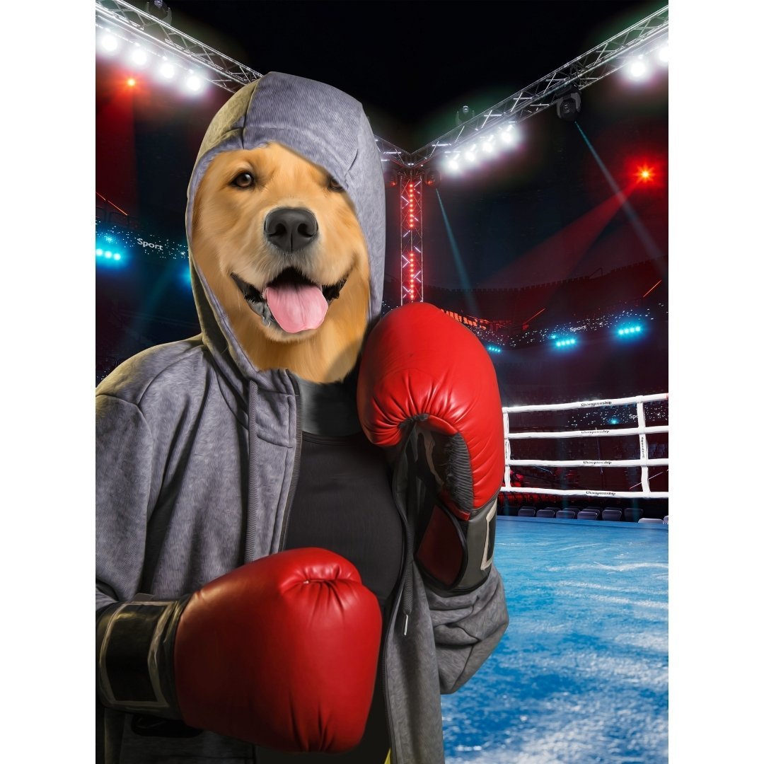 The Boxer: Custom Digital Download Pet Portrait - Paw & Glory - Dog Portraits - Pet Portraits