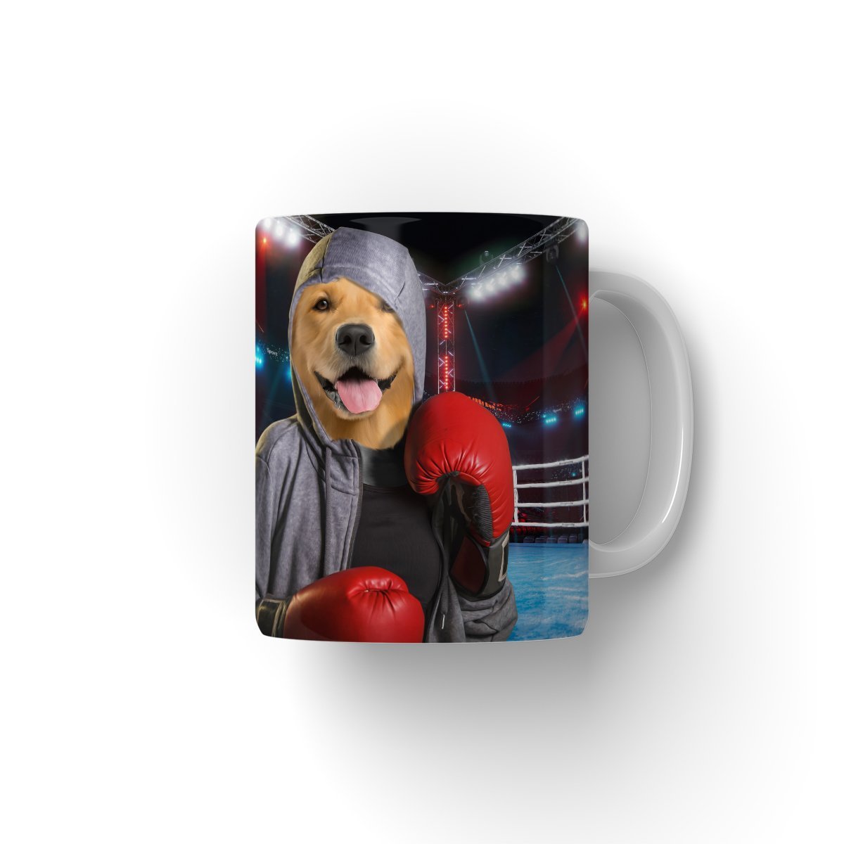 The Boxer: Custom Pet Coffee Mug - Paw & Glory - Dog Portraits - Pet Portraits