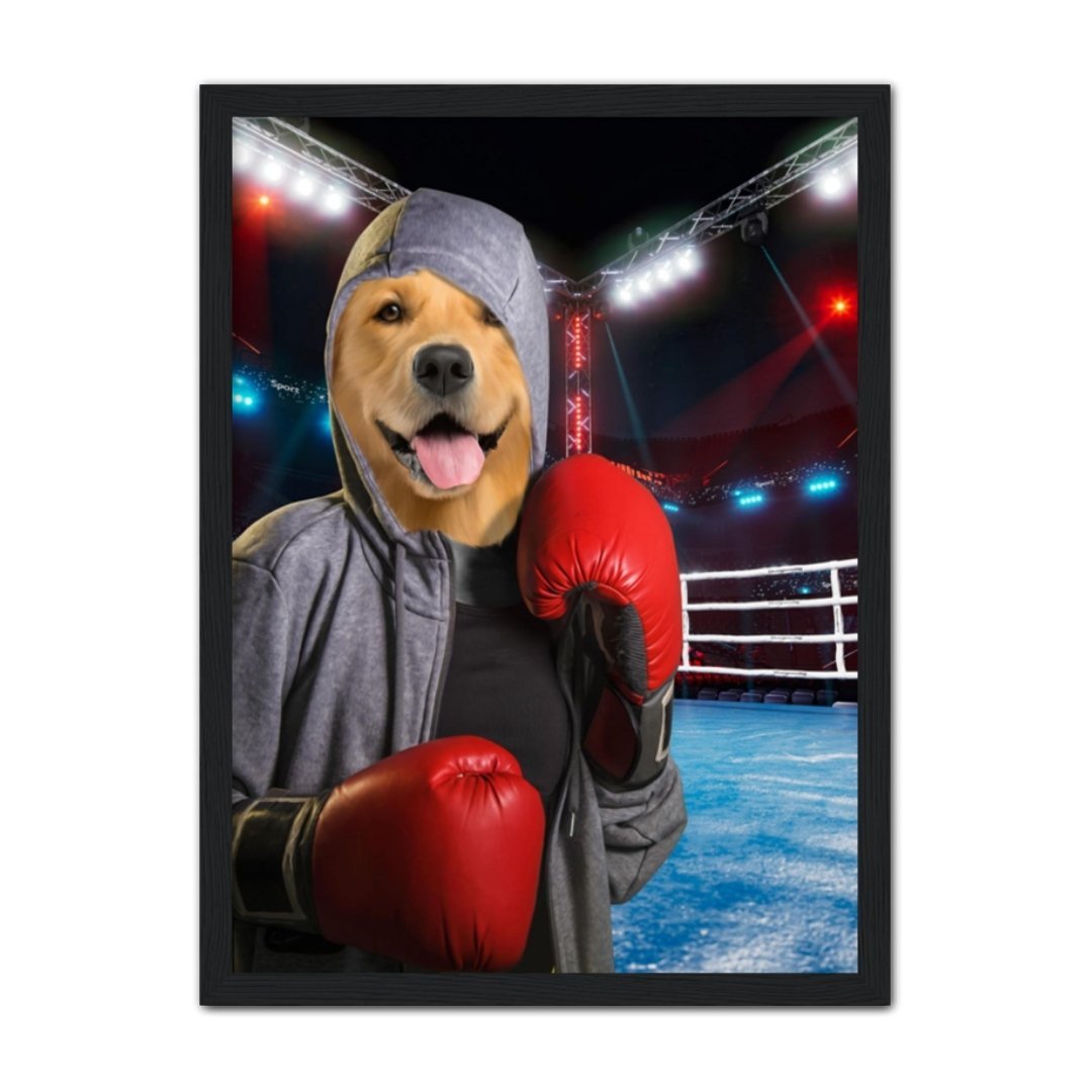 The Boxer: Custom Pet Portrait - Paw & Glory - Dog Portraits - Pet Portraits