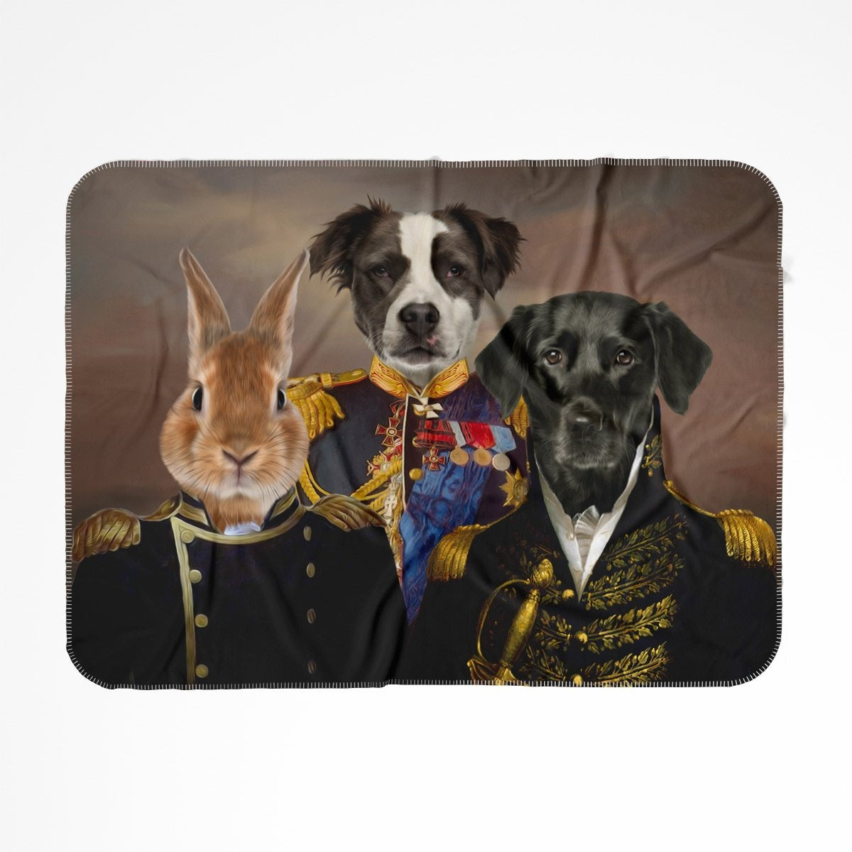 The Brigade: Custom Pet Blanket - Paw & Glory - Dog Portraits - Pet Portraits