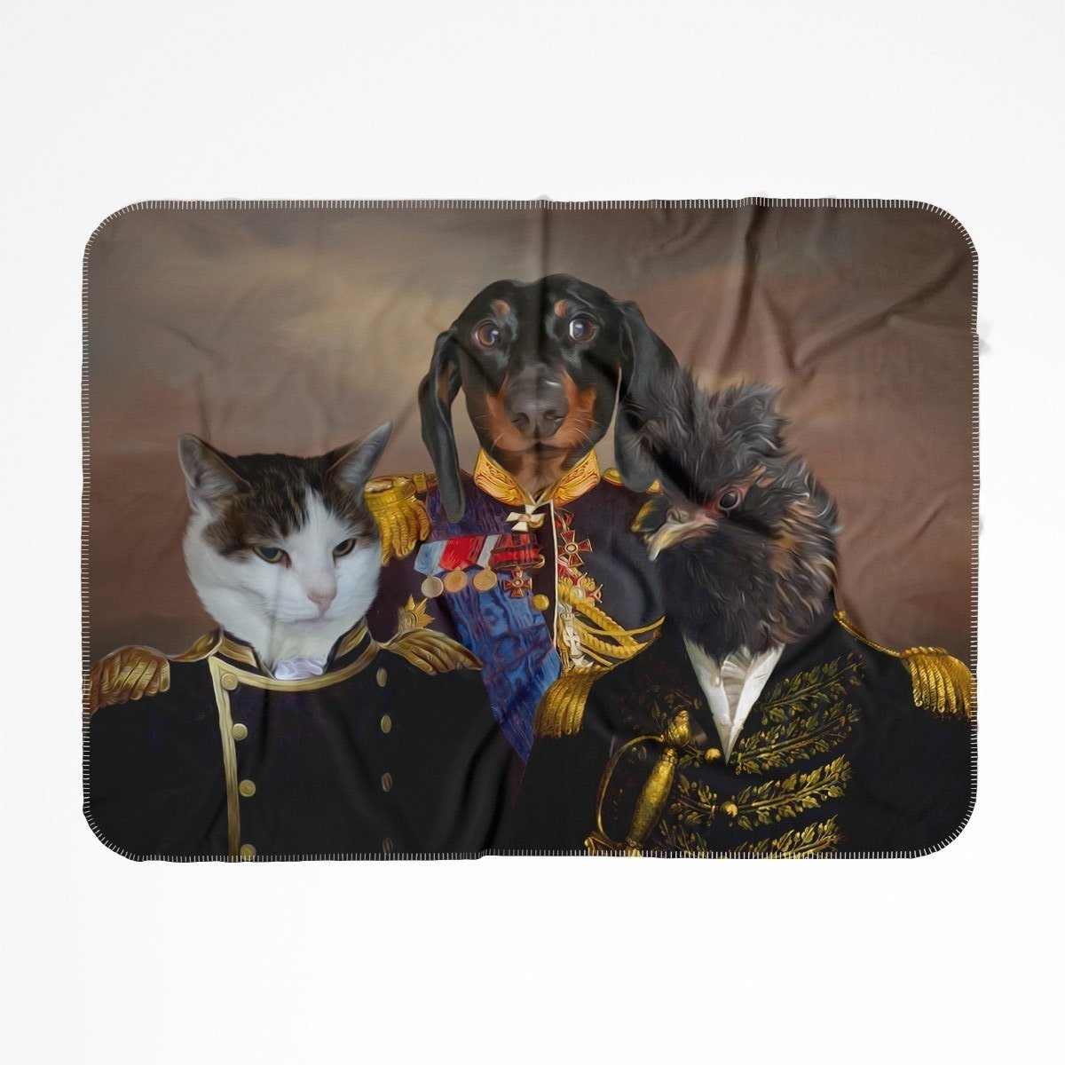 The Brigade: Custom Pet Blanket - Paw & Glory - Dog Portraits - Pet Portraits